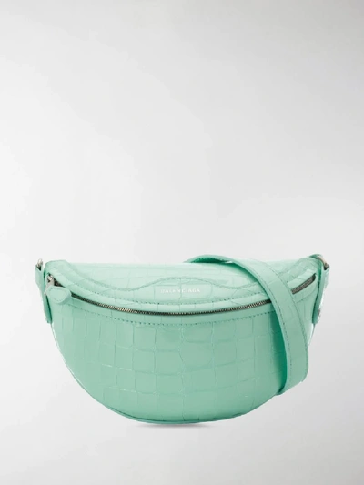 Shop Balenciaga Souvenir Xxs Belt Bag In Green