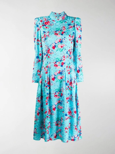 Shop Marc Jacobs Runway The 40s Dress In Blue