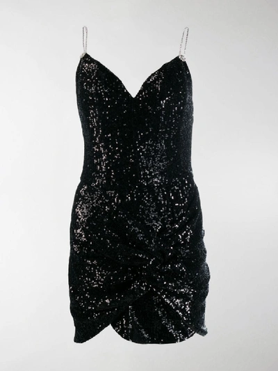 Shop Magda Butrym Deva Sequin Dress In Black