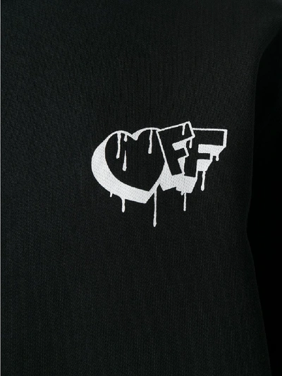 Shop Off-white Cotton Hoodie In Black