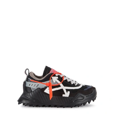 Shop Off-white Odsy 1000 Black Panelled Sneakers