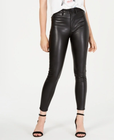 Shop Kendall + Kylie Faux-leather Skinny Pants In Boomerang