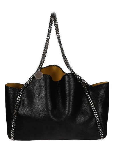 Shop Stella Mccartney Falabella Reversible Small Tote In Black