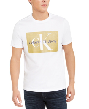 Calvin Klein Jeans Est.1978 Men's Monogram Logo-print T-shirt, Created ...