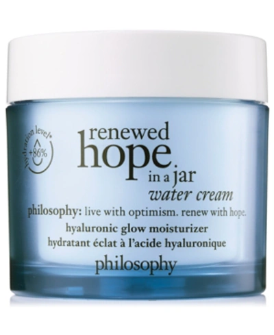 Shop Philosophy Renewed Hope In A Jar Water Cream, 2 Oz. In N/a