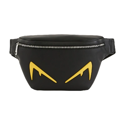 Shop Fendi Diabolic Belt Bag In Nero+giallo