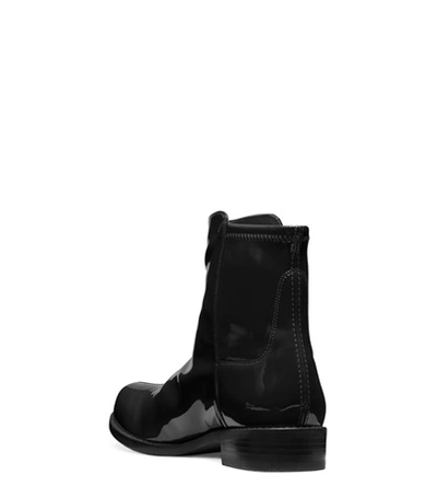 Shop Stuart Weitzman Easyon Vinyl In Black Stretch Vinyl