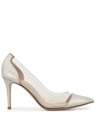 Shop Gianvito Rossi Stiletto Pumps In Silver