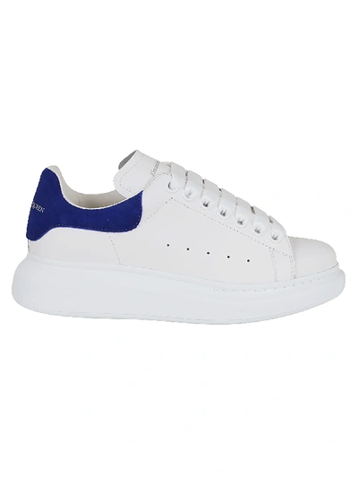 Shop Alexander Mcqueen Sneaker Pelle S.gomm In White Pastel Blue