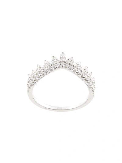 Shop Apm Monaco Tiara Ring In Silver