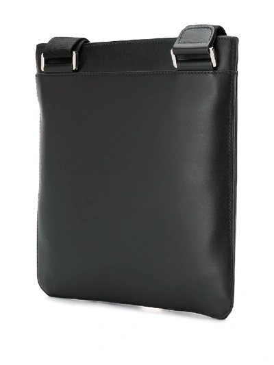 Shop Ferragamo Leather Messenger Bag In Black
