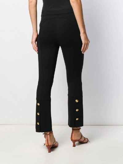 Shop Tory Burch Cropped Trousers In Black