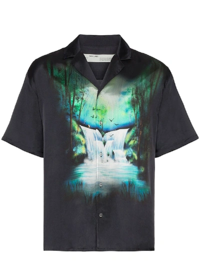 Shop Off-white Printed Shirt In Black