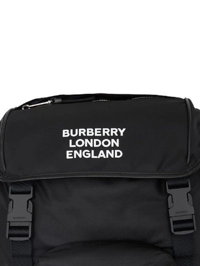 Shop Burberry Rocky Nylon Backpack In Black