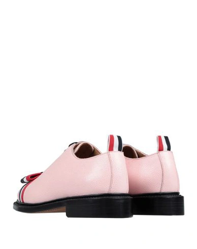 Shop Thom Browne Laced Shoes In Pink