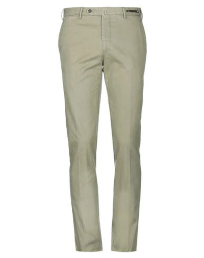 Shop Pt01 Pt Torino Man Pants Green Size 36 Cotton, Elastane