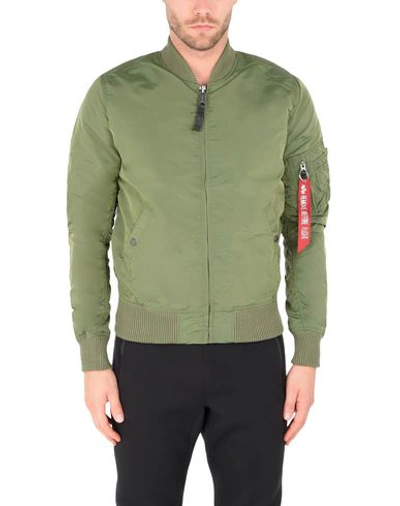 Shop Alpha Industries Ma1-tt Man Jacket Green Size S Nylon
