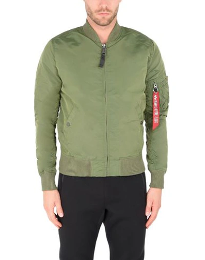Alpha Industries Jackets In Green