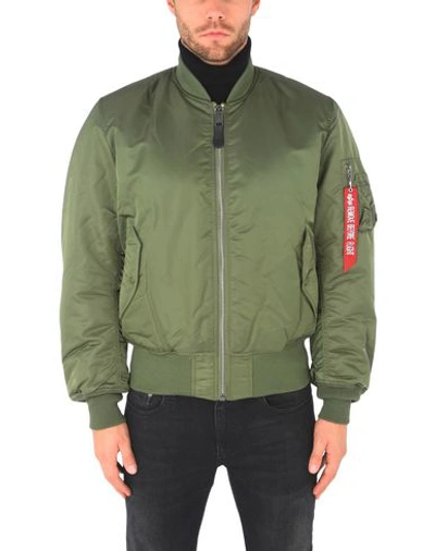Shop Alpha Industries Ma-1 Man Jacket Military Green Size M Nylon