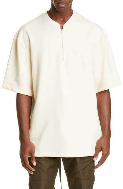 fear of god half zip henley