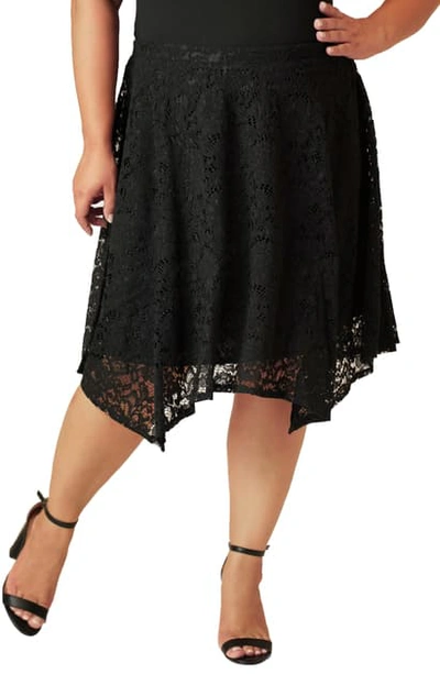 Shop Maree Pour Toi Lace Skirt In Black