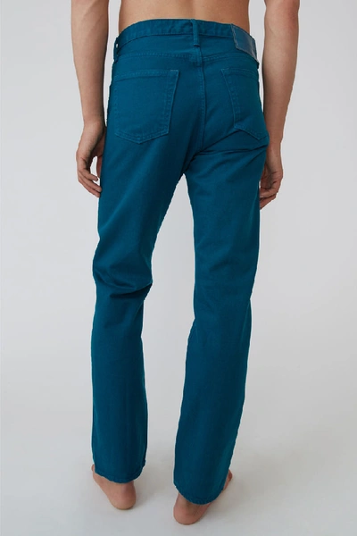 Shop Acne Studios 1996 Reactive Dye Ocean Blue Ocean Blue In Classic Fit Jeans