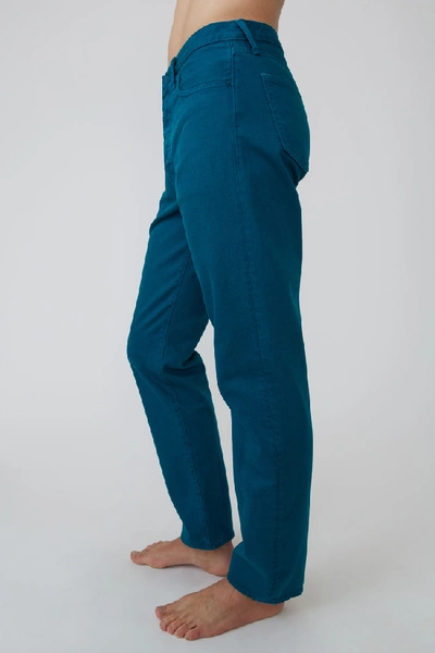 Shop Acne Studios 1996 Reactive Dye Ocean Blue Ocean Blue In Classic Fit Jeans