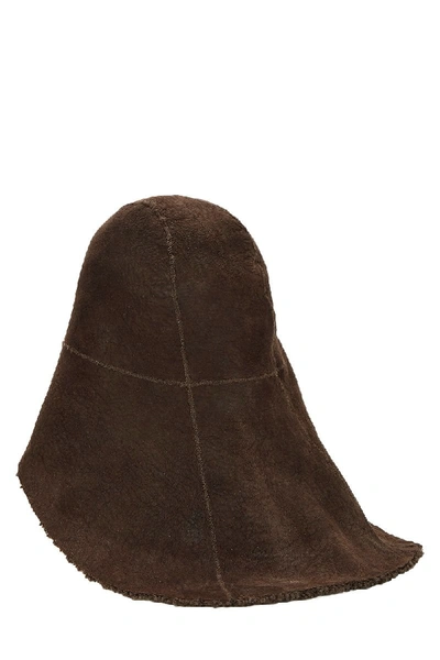 Pre-owned Louis Vuitton Brown Shearling Hat