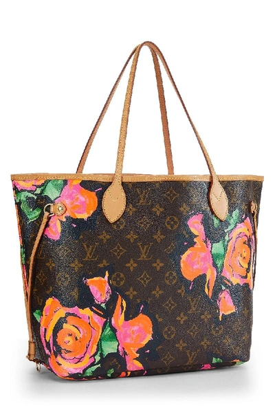 Pre-owned Louis Vuitton Stephen Sprouse X  Monogram Roses Neverfull Mm