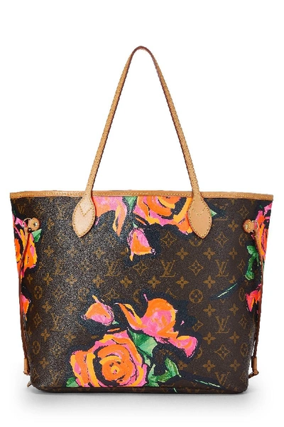 Pre-owned Louis Vuitton Stephen Sprouse X  Monogram Roses Neverfull Mm
