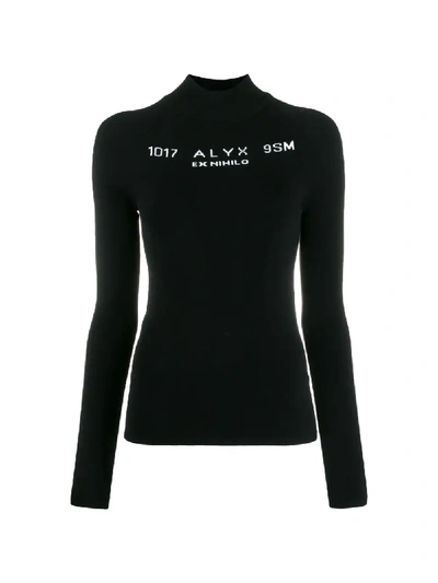 Shop Alyx Logo Intarsia Jumper In Black
