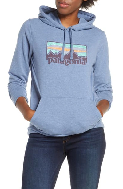 Shop Patagonia Solar Rays '73 Ahnya Hoodie In Wobl Woolly Blue