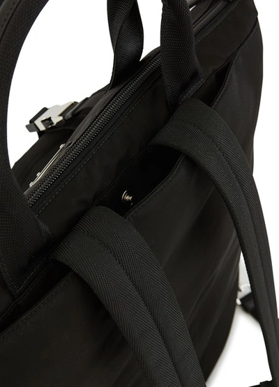 Shop Prada Technical Fabric Tote Bag In Nero