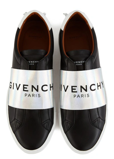 Shop Givenchy Low Top Trainers With Elastic Insert In Noir/blanc