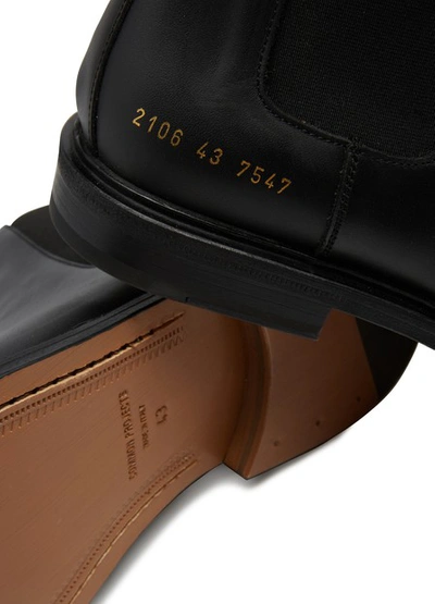 Shop Common Projects Chelsea Boots In Black