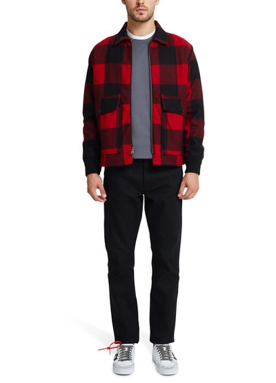 Shop Woolrich Buffalo Jacket In Red Buffalo