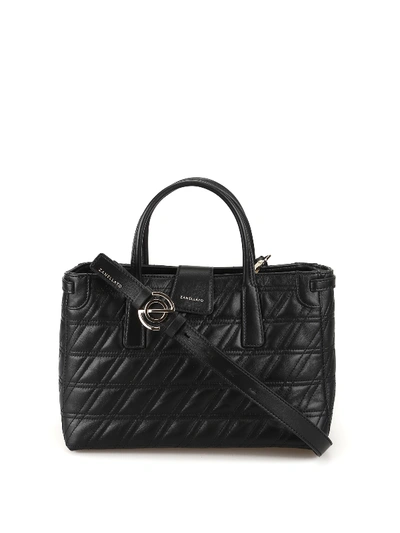 Shop Zanellato Duo Metropolitan S Zeta Matelasse Bag In Black