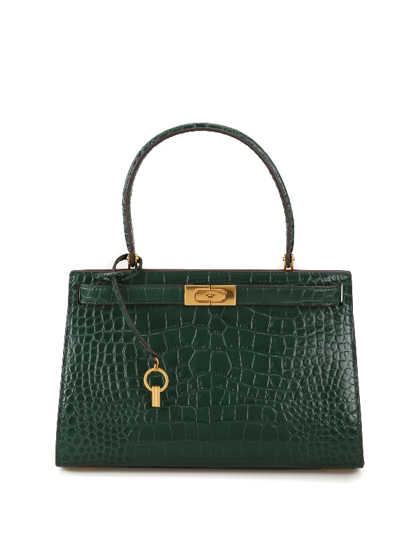 tory burch dark green bag