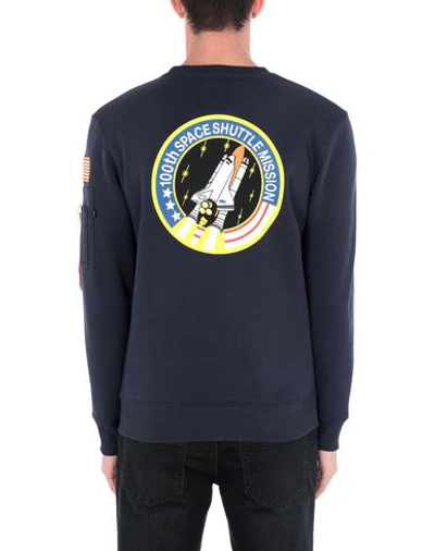 Alpha Industries Space Shuttle Sweatshirt In Dark Blue