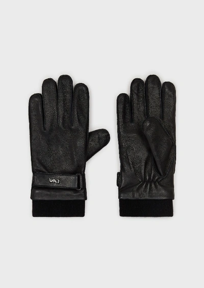 Shop Emporio Armani Gloves - Item 46668510 In Black