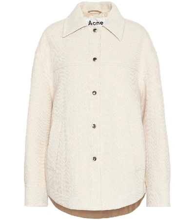 Shop Acne Studios Cotton, Wool And Alpaca Jacket In Beige