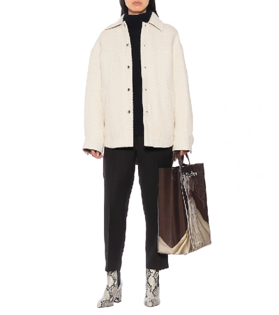 Shop Acne Studios Cotton, Wool And Alpaca Jacket In Beige