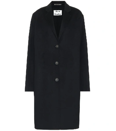 Shop Acne Studios Wool Coat In Black