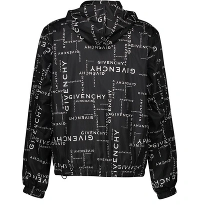 Shop Givenchy Windbreaker In Noir Rouge