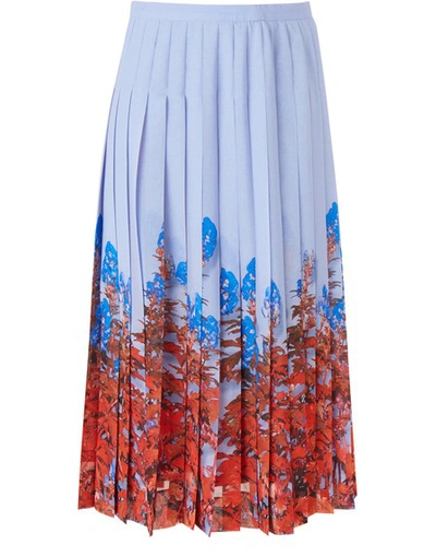Shop Dries Van Noten Pleated Printed Skirt In Parma