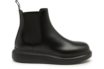 Shop Alexander Mcqueen Oversize Ankle Boots In 1000 - Black/black/black