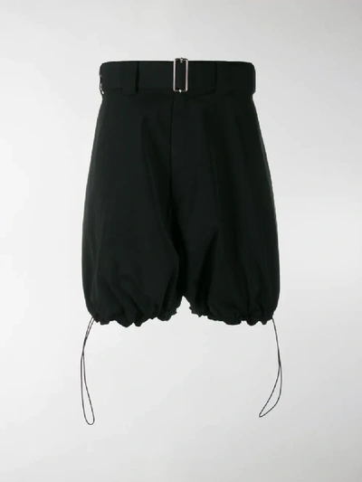 Shop Jw Anderson Drawstring-hem Voluminous Shorts In Black