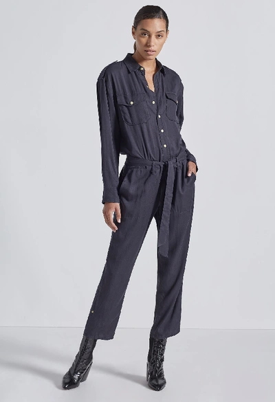 Shop Current Elliott The Kaya Coverall In Washed Black