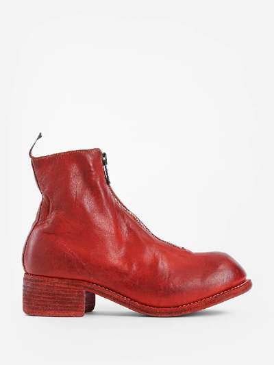 Shop Guidi Boots In Red