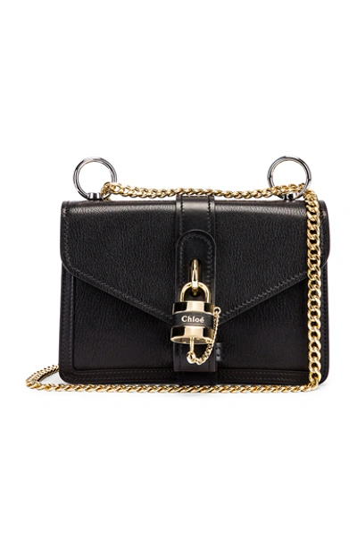 Shop Chloé Chloe Aby Chain Shoulder Bag In Black